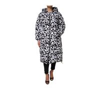 Black White DG Mania Puffer Jacket - female - Dolce & Gabbana - Parkas - White - S - Coats S