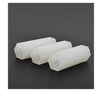 Black White Female Hex Nylon Motherboard Standoff Spacing Bolt Screws M2 M2.5 M3 M4 M5 M6 Rack Spacers Columns For PCB(White,6MM_M2 (50PCS))