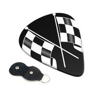 Black White Formula Checkered Flags Pattern Guitar Pickfor Pickups For Acoustic Electric Guitar Bass Ukulele