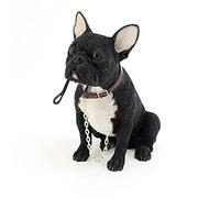 Black White French Bulldog with Lead By Leonardo - Available in Box Black French Bulldog