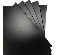 Black/White Frosted PP Plastic Sheets 100x100mm-20 Pack Matte Polypropylene Panels 0.3-2mm Thick For Laser Cutting DIY Crafts Modelling Prototypes Cards Scrapbooking Divider(Black,Thick:0.5mm)