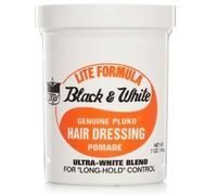 Black & White Genuine Pluko Hair Dressing Pomade lift formula 200 ml