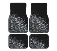 Black White Glitter Carpet Car Floor Mats,Universal Fit For Cars,Suvs,Trucks