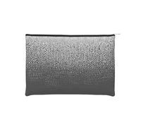 Black White Glitter Reusable Paper Cosmetic Bag Waterproof & Lightweight for Travel, School & Daily Use Full-Print Design Women, Students, Eco-Conscious