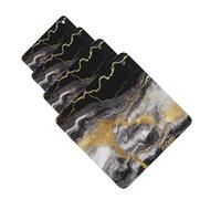 Black White Gold Foil Marble Car Air Fresheners Cards 4 Pcs Hanging Fragrance Scented Cards Long-Lasting Car Aromatherapy Tablets for Wardrobe Bathroom Car Interior Mirror Pendant Gifts