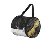 Black White Gold Foil Marble, Cylinder Tissue Holder, Tissue Box Cover Hanging Tissue Box Holder Car Tissue Dispenser