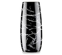 Black, White & Gold Marble Vase | Unique Ceramic Flower Vase for Home Decor, Centerpieces, Pampas Grass, Bouquet | Luxury Aesthetic Room Decor