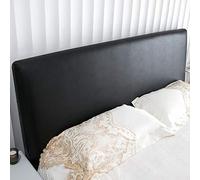 Black/White/Grey Faux Leather Headboard Cover Decorative Bed Headboard Protector for Queen Size Beds 150CM Headboard Slipcover Easy to Clean and Stylish Design