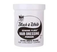 Black & White Hair Dressing Pomade 200ml | Long Hold Hair Wax