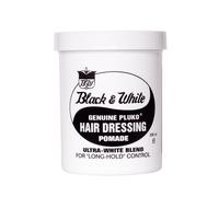 Black & White Hair Dressing Pomade 200ml | Long Hold Hair Wax