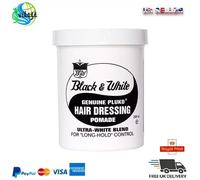 Black & White Hair Dressing Pomade 200ml | Long Hold Hair Wax