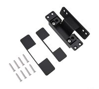 Black White Heavy Duty Zinc Alloy Adjustable Concealed Door Hinge for Cabinet Doors and Power Distribution Boxes, 114x28mm, 110° Opening Angle, Maximum Load Capacity 60kg(Black)