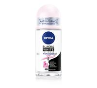 Black & White Invisible Clear Roll-On Deodorant (50 ml), Antiperspirant with Anti-Stain Formula with 48h Protection and Nivea Care Complex