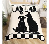 (Black White, King(No Comforter)) Homewish Mandala Bedding,Boho Flower Bed Set for Kids Girls,Rainbow Vintage Floral Duvet Cover Double,Plant Botanical Bed Cover,Bohemian Style