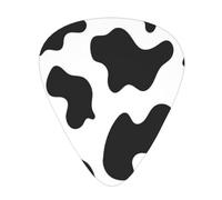 Black & White Leopard Guitar Picks Set-Premium Abs Material,Various Thicknesses-Enhance Your Playing Experience