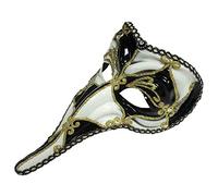 Bristol Novelty EM420 Loki Mask Black/White Pack of 1 Headband, Mens, One Si