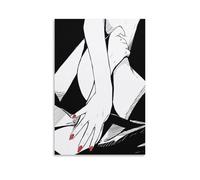 Black White Love Life Painting Art Poster Room Living Room Decoration Home Decor Poster Wall Art Hanging Picture Print Decorative