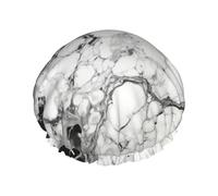 Black White Marble print Bath cap Large bath cap Fit for all lengths of hair Protects hair bath cap Reusable