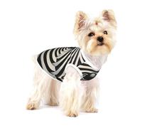Black White Maze Premium Dog Tshirt - Soft 100% Cotton Ropa Para Perros, Perfect for Small to Medium Dogs, Stylish and Comfortable Shirts for Dogs S