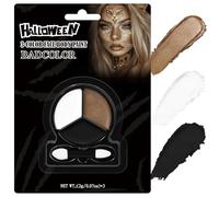 Black White Metallic Brown Face Body Paint with Applicator, Oil Based Face Painting kit for Halloween Leopard, Tiger, Cheetah, Cat Makeup, Cosplay, Costume, Theme Parties, Dress Up