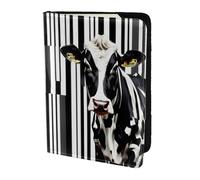 Black White Milk Cow print Passport Cover, Passport Holder Cover Wallet Passport Wallet Case for Cards and Documents
