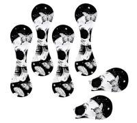 Black White Mushroom Skull Galaxy Star Butterflies Magnetic Bookmarks