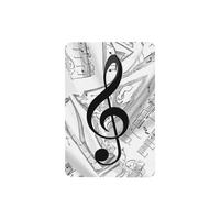 Black White Musical Note Pattern Car Air Fresheners 4 Pcs Hanging Scented Cards Fragrance Scented Cards For Car Aromatherapy Tablets