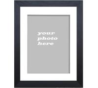 Black,White,Oak,Picture,Photo,Poster Frames With White Mount (Black Frame With White Mount, A2 Frame For A3 Picture Size)