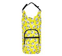 Black White Panda Water Bottle Waist Pack Adjustable Insulated Bag for Water Bottles Hiking Water Bottle Backpack Fits 20/24/32/40 oz Bottles, Black White Panda, One Size, Claasic