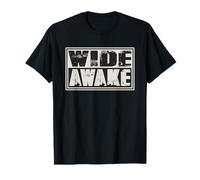 Black White Party Techno Rave Slogan - Wide Awake T-Shirt