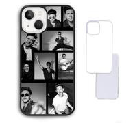 Black White Photo Collage Niall Styles Horan One 1D Direction Custom Compatible With iPhone 6 7 8 SE 2020 X XR XS 11 12 13 14 15 16 16E Pro Max Plus Mini Bumper Case Custom Personalised Name