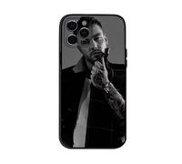 Black White Photo Liam Styles Payne One 1D Direction Fan Custom Compatible With iPhone XR XS Max X 11 12 13 14 15 16 16E Pro Max Plus Mini Bumper Case Design Name Protective Cover Silicone