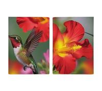 Black White Piano Keyboard Passport Wallet Travel Passport Holder Pu Passport Cover Slim Card Case Cover for Women Men Leather Holder Case Travelling Essentials, Hummingbirds Red Flower Hibiscus,