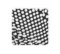 Black White Polka Dots Pattern Print Strong Refrigerator Magnets Decor Fridge Magnets,For Kitchen Whiteboard Office Locker