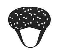 Black White Polka Dots Printed, Full Eye Covers Light Blocking Eye Masks Blackout Sleep Eye Muffs