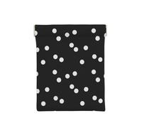 Black White Polka Dots Printed, Squeeze Top Wallet Women Storage Bag Small Coin Purse Change Pouch