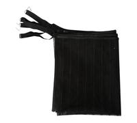 Black White Polyester Fabric - Universal Fit Design | Four Metal Hooks Included Easy Installation No Drilling Required Engine Radiator Protection Debris Blocker Pollen Catkins