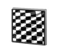 Black White Race Checkered Flag Square Lapel Pins Backpack Pin Cute Brooch Decoration Brooches for Women Men Fashion Button Badges for Hat Backpacks Purses Jackets Shirt Suit