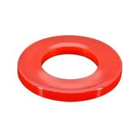 Black/White/Red/Blue/Yellow Multiple Colors Nylon Flat Spacer Plastic Washer O-ring Screw Gasket Insulation M2~M20(Red,M6x18x1.5mm(100pcs))