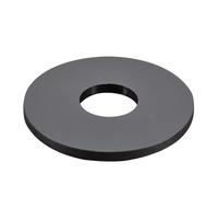 Black/White/Red/Blue/Yellow Multiple Colors Nylon Flat Spacer Plastic Washer O-ring Screw Gasket Insulation M2~M20(Black,M8x19x2mm(50pcs))