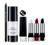 Black White Red Face Body Paint Set 6Pcs Clown Halloween Makeup Foundation