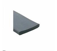 Black/White/Red Self Adhesive Sealing Strip Square Rectangle Foam Silicone Window Door Soundproof Anti-Collision Seal Flat Pad-35x5mm Black-1M