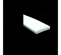 Black/White/Red Self Adhesive Sealing Strip Square Rectangle Foam Silicone Window Door Soundproof Anti-Collision Seal Flat Pad-30x5mm White-1M