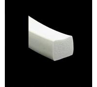 Black/White/Red Self Adhesive Sealing Strip Square Rectangle Foam Silicone Window Door Soundproof Anti-Collision Seal Flat Pad-30x25mm White-1M