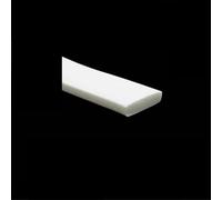 Black/White/Red Self Adhesive Sealing Strip Square Rectangle Foam Silicone Window Door Soundproof Anti-Collision Seal Flat Pad-20x5mm White-1M