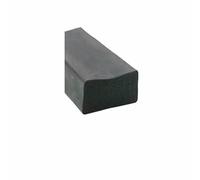 Black/White/Red Self Adhesive Sealing Strip Square Rectangle Foam Silicone Window Door Soundproof Anti-Collision Seal Flat Pad-35x20mm Black-1M