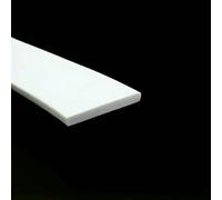 Black/White/Red Self Adhesive Sealing Strip Square Rectangle Foam Silicone Window Door Soundproof Anti-Collision Seal Flat Pad-60x5mm White-1M
