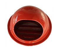 Black/White/Red Soffit Vents Exterior, Metal Grill Vent Cover with Mesh Screen for Dryer Wall/Camper/Chimney/Bathroom, Attic Air Vent Outlet Cover (Color : Red, Size : 98mm(3.85 in))