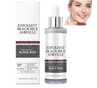 Black White Rice Face Exfoliator,Rice Peeling Ampoule,Soft Exfoliating Face Exfoliator for Pore Minimizer,Ri Ce Bran Water Formula,Hydrating Radiance Boost for All Skin Types (Black)
