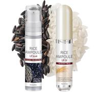 Black & White Rice Lip Scrub & Oil Duo, Gentle Exfoliating Lip Care Set, 2-in-1 Lip Exfoliator and Nourishing Oil, Moisturizing Formula, All Skin Types B)